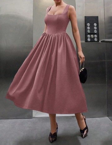 Rochie midi Shein, roz