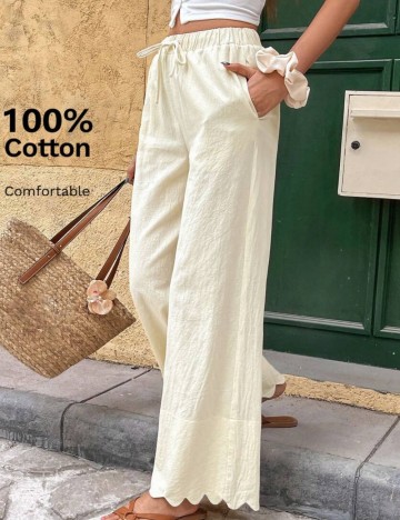 Pantaloni Shein, crem