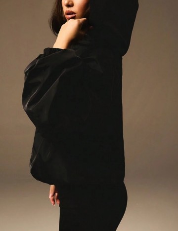 Geacă de fâș Shein, negru