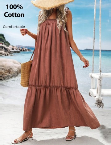 Rochie maxi Shein, cărămiziu