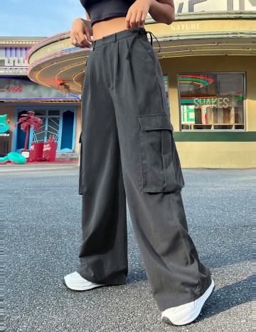 Pantaloni Shein, gri