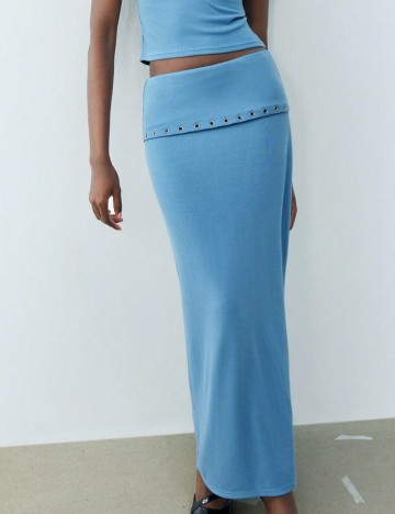 Fustă maxi Shein, albastru