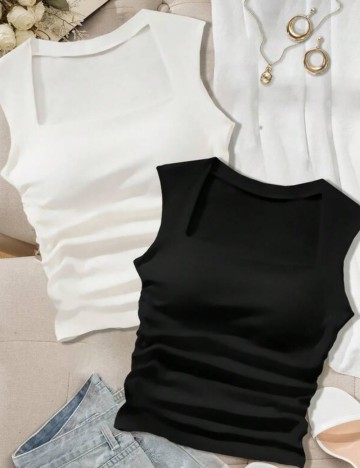 Set topuri Shein Curve+, mix culori