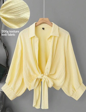 Cămașă Shein, galben