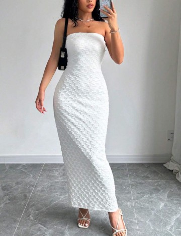 Rochie maxi Shein, alb