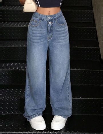 Jeans Shein, albastru