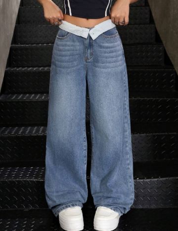 Jeans Shein, albastru