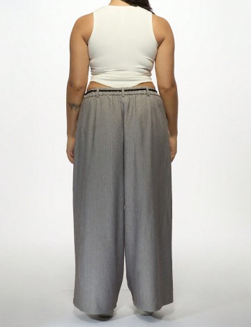 Pantaloni Shein Curve+, gri