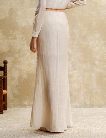 Fustă maxi Shein, bej