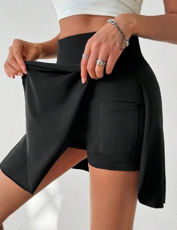 Fustă Pantalon Shein, negru