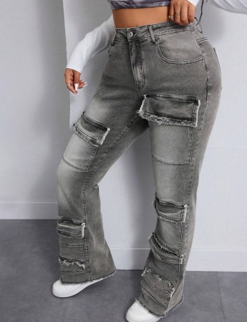 Jeans Shein Curve+, gri