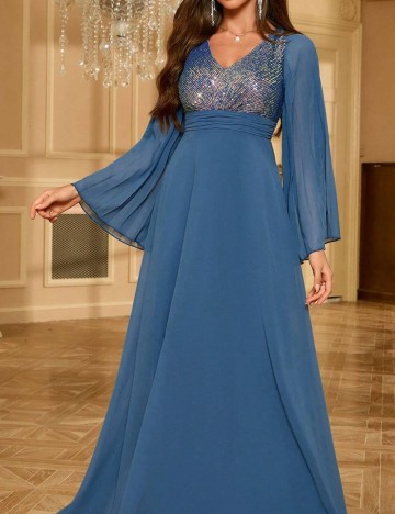 Rochie maxi Shein, albastru