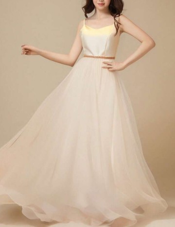 Rochie de ocazie Shein, bej