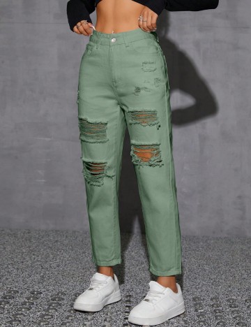 Jeans Shein, verde