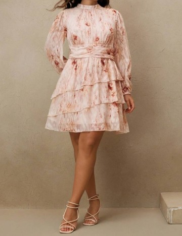 Rochie mini Shein Curve+, mix culori