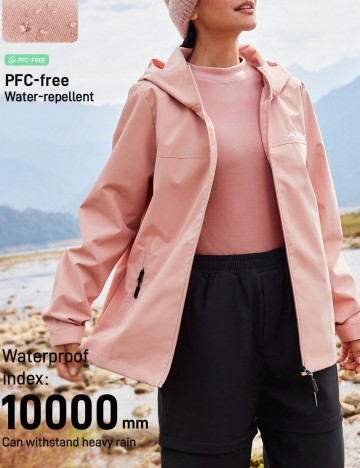 Jachetă de ploaie Shein In My Nature, roz