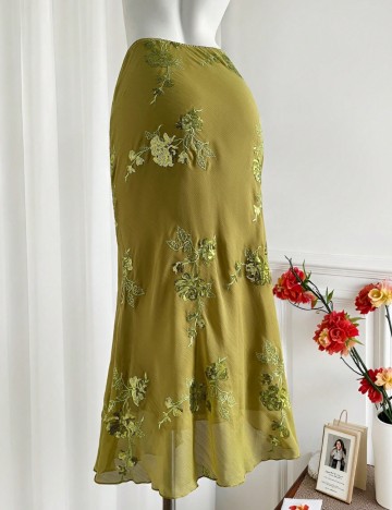 Fustă maxi Shein, verde