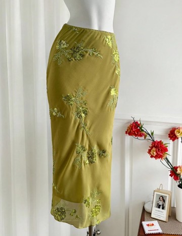 Fustă maxi Shein, verde