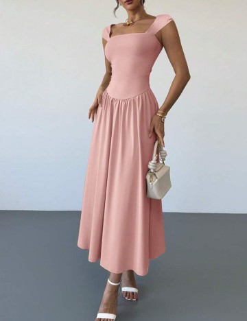 Rochie midi Shein, roz