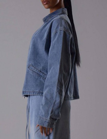 Jachetă De Blugi Shein MUSERA, albastru