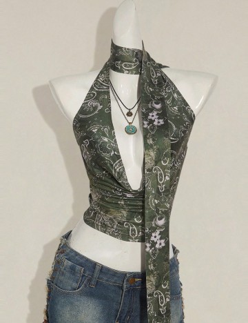 Top Shein, mix culori