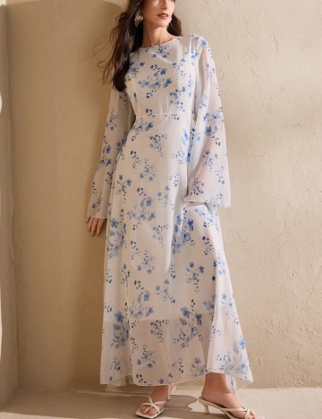 Rochie maxi Shein, mix culori