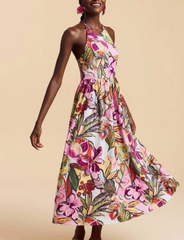 Rochie maxi Shein, mix culori