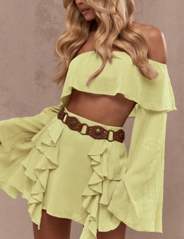 Top Shein Missguided, galben