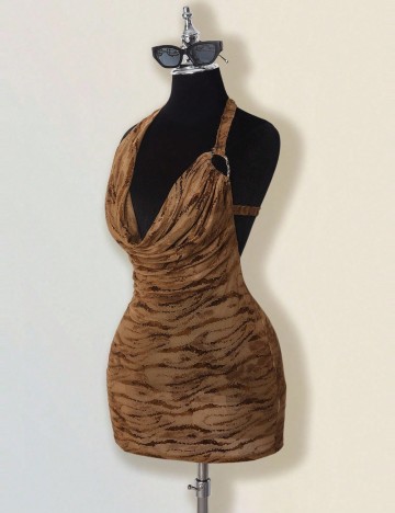 Rochie de plajă Shein, maro