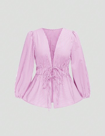 Cămașă Shein Curve+, roz