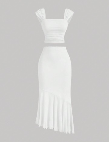 Compleu Shein MOD, alb