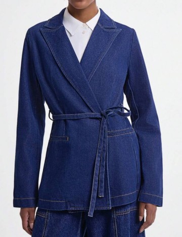 Jachetă De Blugi Shein, albastru