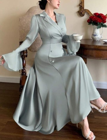 Rochie maxi Shein, verde