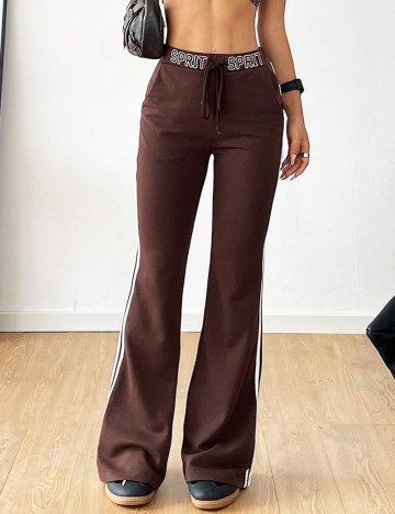 Pantaloni de trening Shein, maro