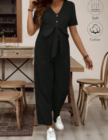 Salopetă lungă Shein, negru