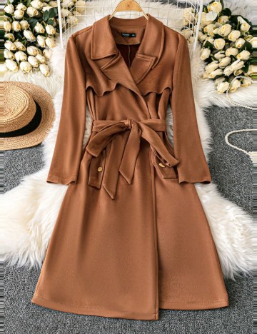 Trench Shein Curve+, maro