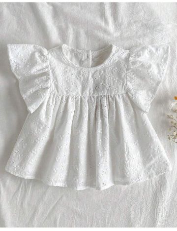 Cămașă cu mânecă scurtă Shein, alb