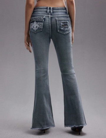 Jeans Shein Romwe, albastru