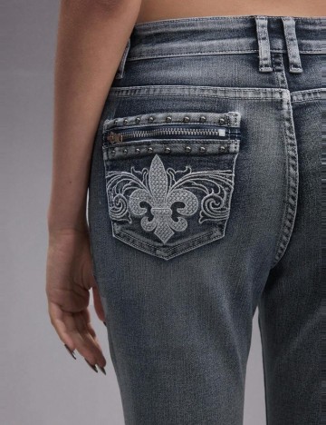 Jeans Shein Romwe, albastru