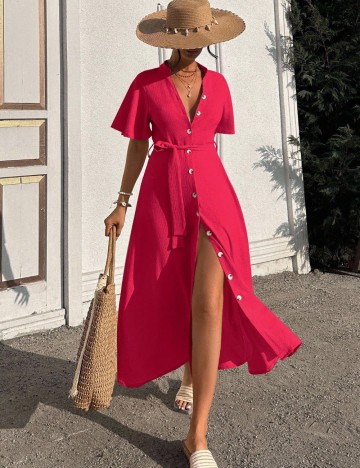 Rochie midi Shein, roz