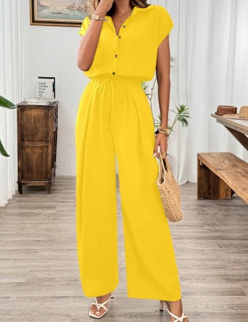 Salopetă Shein, galben