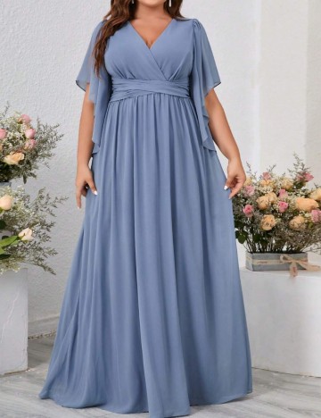 Rochie maxi Shein Curve+, albastru