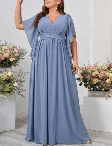 Rochie maxi Shein Curve+, albastru