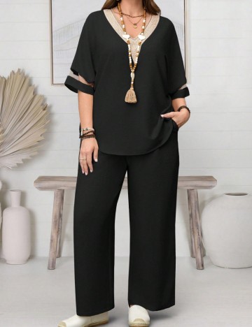 Compleu Shein Curve+, negru