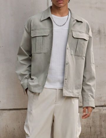 Jachetă Shein Forever 21, kaki