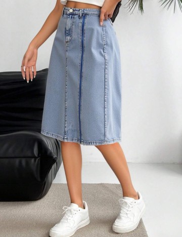 Fustă de blugi Shein, albastru