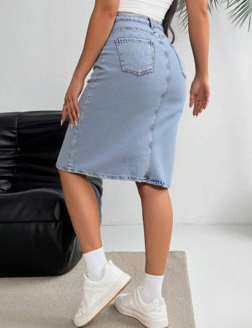 Fustă de blugi Shein, albastru