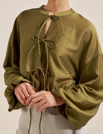 Cămașă Shein, kaki