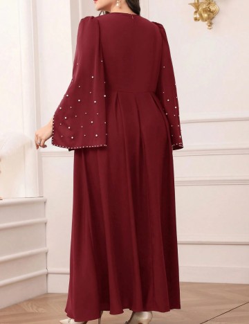 Rochie maxi Shein Curve+, vișiniu