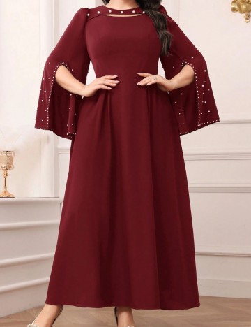 Rochie maxi Shein Curve+, vișiniu